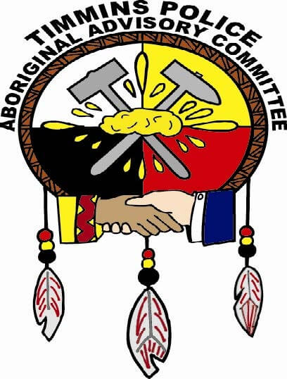 The logo for the Timmins Police Aboriginal Advisory Committee features the Timmins Police.