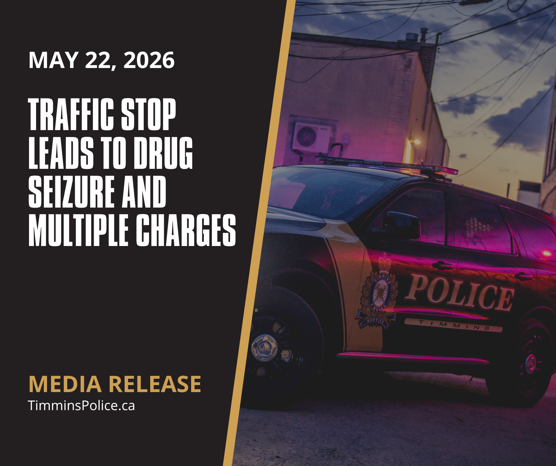 Traffic Stop Leads to Drug Seizure and Multiple Charges | Timmins ...